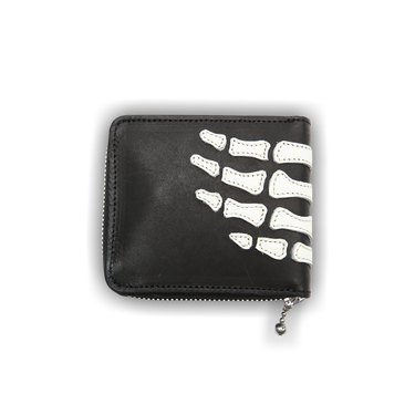 Buy Kapital Thumb Up Bone Hand Zip Long Wallet 'Black