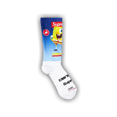 Supreme®/SpongeBobCastelli® Cycling Sock Supreme SpongeBob SquarePants Castelli Cycling Sock (1 Pack) White