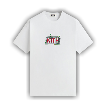 Buy Kith Kithmas Elf Factory Tee 'White' - KHM034410 101 | GOAT