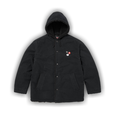 Buy Supreme x Number (N)Ine Faux Shearling Hooded Coat 'Black