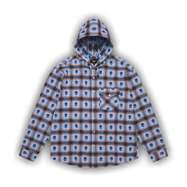 Buy Supreme x Number (N)Ine Hooded Flannel Shirt 'Blue' - FW25S22