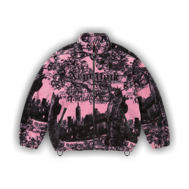 Buy Supreme New York Fleece Jacket 'Pink' - FW25J110 PINK | GOAT