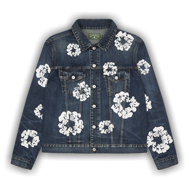 Buy Denim Tears Cotton Wreath Denim Jacket 'Dark Wash