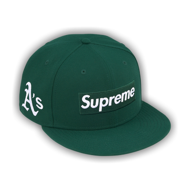 Buy Supreme x MLB Teams Box Logo New Era 'Dark Green Oakland A's