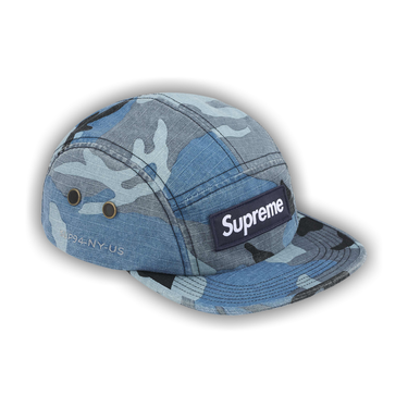 Buy Supreme Military Camp Cap 'Blue Camo' - FW25H40 BLUE CAMO | GOAT
