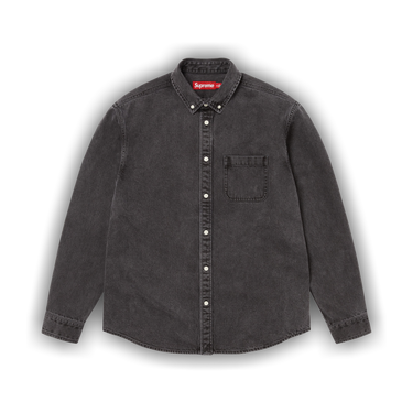 Buy Supreme Appliqué Denim Shirt 'Black' - FW25S35 BLACK | GOAT