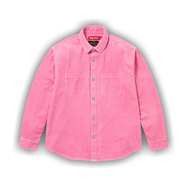 Buy Supreme Wide Wale Corduroy Snap Shirt 'Pink' - FW25S34 PINK | GOAT