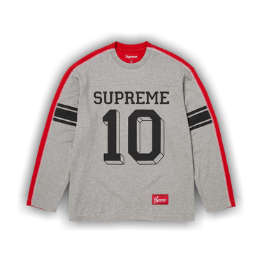Buy Supreme Split Long-Sleeve Top 'Heather Grey' - FW25KN74