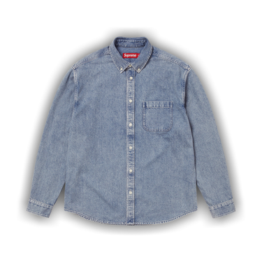 Buy Supreme Appliqué Denim Shirt 'Indigo' - FW25S35 INDIGO | GOAT