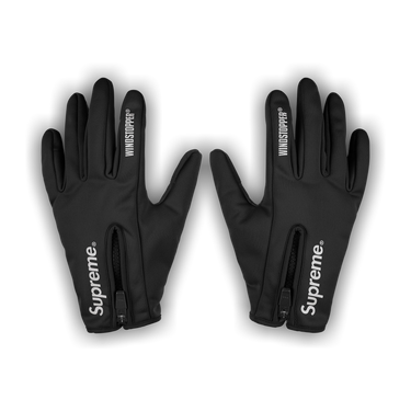 Buy Supreme Windstopper Zip Gloves 'Black' - FW25A55 BLACK | GOAT