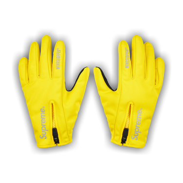 Buy Supreme Windstopper Zip Gloves 'Yellow' - FW25A55 YELLOW | GOAT