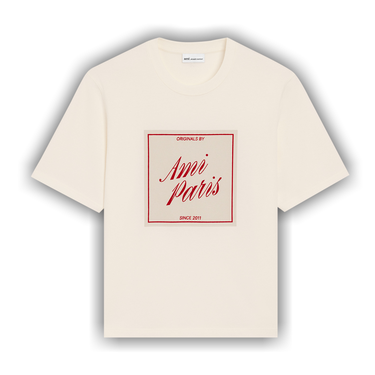 Buy Ami Boxy Fit Short Sleeves T-Shirt With Signature Print At