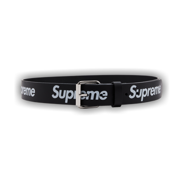 Buy Supreme Repeat Leather Belt 'Black' - FW25A111 BLACK | GOAT