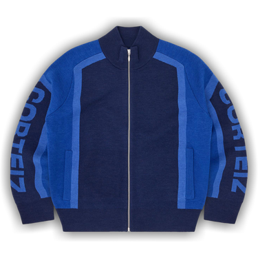 Buy Corteiz Precision Knit Zip Up 'Navy' - CRTZ0225 040 | GOAT