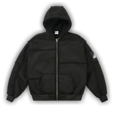 Buy Palace Patch Me Up Shearling Jacket 'Black' - P30JK045 | GOAT