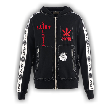 Buy SAINT Mxxxxxx x A Love Movement Zip Hoodie 'Black' - SM HR1