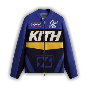 リ*ド様 KITH SOLID MILITIA JACKET CRINKLE Buy Kith Knit Moto Full Zip Jacket 'Current' - KHM034462 412 | GOAT