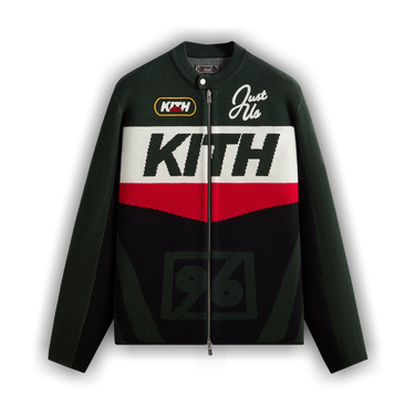 Buy Kith Knit Moto Full Zip Jacket 'Stadium' - KHM034462 302 | GOAT