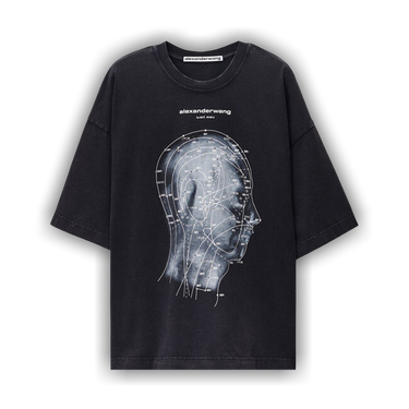 Tシャツ(半袖/袖なし) Alexanderwang black T shirt alexanderwang（アレキサンダー・ワン） Tシャツ パフロゴ コットン