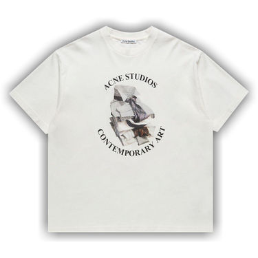 Buy Acne Studios Printed Short-Sleeve T-Shirt 'Off White' - AL0534