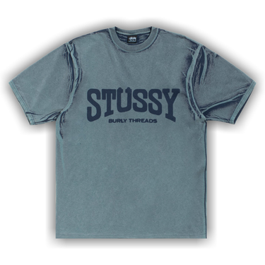 Buy Stussy Burly Stone Washed Tee 'Navy' - 1905176 NAVY | GOAT