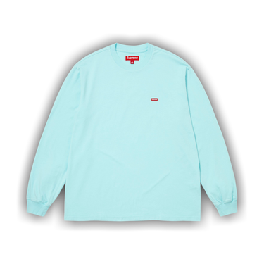 Buy Supreme Small Box Long-Sleeve Tee 'Cyan' - SS26KN5 CYAN | GOAT