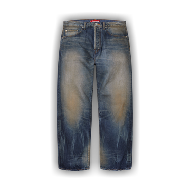 Buy Supreme Distressed Loose Fit Selvedge Jean 