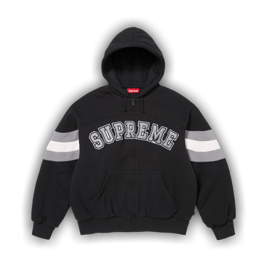 Buy Supreme Filled Zip Up Hooded Sweatshirt 'Black' - SS26SW29