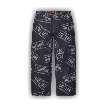 Buy Supreme License Plate Baggy Jean 'Rigid Indigo' - SS26P90
