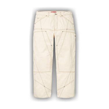 Buy Supreme Contrast Stitch Double Knee Painter Jean 'Natural