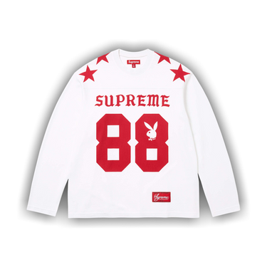Buy Supreme x Playboy Long-Sleeve Top 'White' - SS26KN38 WHITE | GOAT