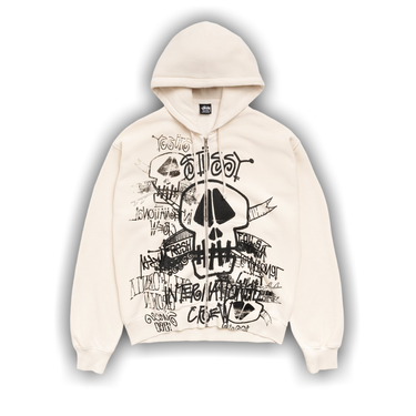 トップス STUSSY 26SS SKULLS GAR DYED ZIP HOOD Skulls Zip Hoodie Pigment Dyed - Mens Long Sleeve Sweatshirt