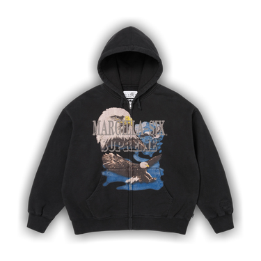 Buy Supreme x MM6 Maison Margiela Eagle Zip Up Hooded Sweatshirt