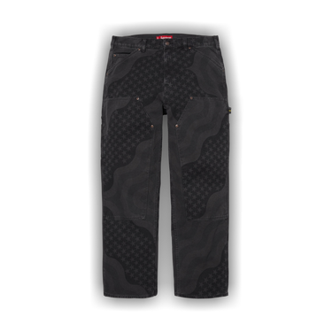 Buy Supreme Flag Double Knee Painter Pant 'Black' - SS26P39 BLACK