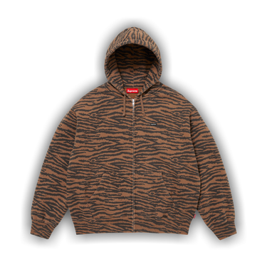 Buy Supreme Small Box Zip Up Hooded Sweatshirt 'Tiger' - SS26SW4