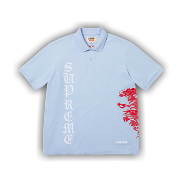 Supreme ポロシャツ The Great China Wall ホワイト Supreme x The Great China Wall Dragon Polo 
