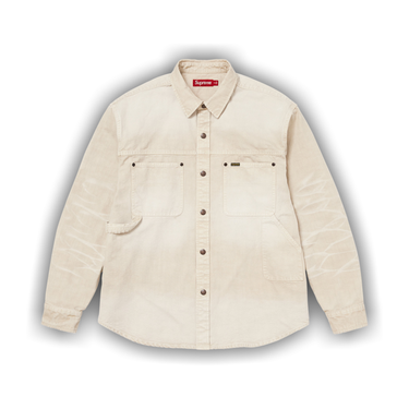 Buy Supreme Worn Snap Painter Shirt 'Natural' - SS26S20 NATURAL | GOAT