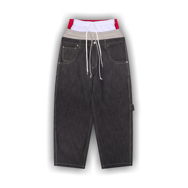 Buy Protocol Index 3 Layered Denim Pants 'Indigo' - PIS26SSMB07