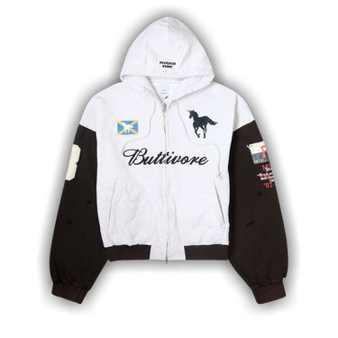 Buy Protocol Index Buttivore Zip Hoodie 'White' - PI00008 WHIT | GOAT