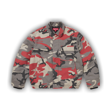 Buy Supreme Cordura Twill Utility Jacket 'Red Camo' - SS26J61 RED
