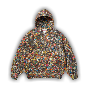 Buy Supreme x Mike Kelley Zip Up Hooded Sweatshirt 'Multicolor
