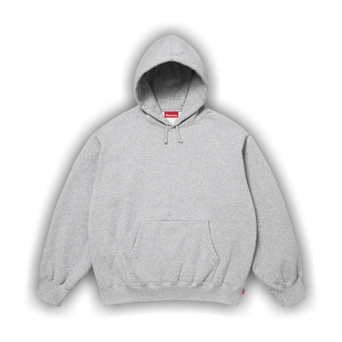 Buy Supreme Satin Appliqué Hooded Sweatshirt 'Heather Grey