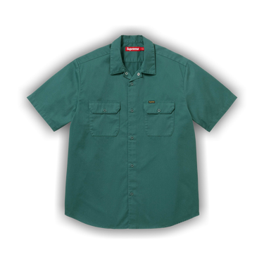 Buy Supreme Ghostface Short-Sleeve Work Shirt 'Work Green