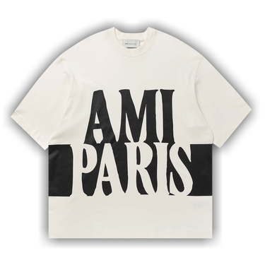 Buy Ami Oversize Fit Short-Sleeve T-Shirt With Ami Paris Print