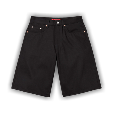 Buy Supreme Baggy Selvedge Denim Short 'Rigid Black' - SS26SH2