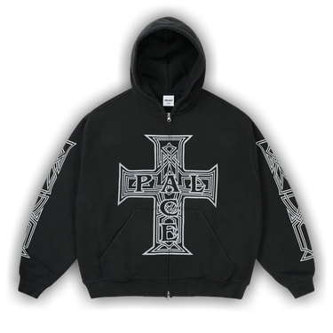 Buy Palace Y So Cross Pigment Hood 'Black' - P30CS225 | GOAT