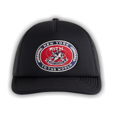Buy Kith Laurel Pegasus Nolan Trucker Hat 'Black' - KHM051469 001