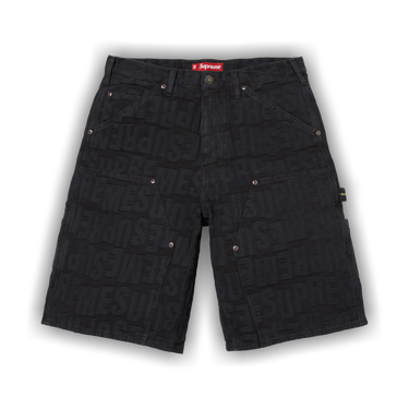 Buy Supreme Repeat Jacquard Double Knee Denim Short 'Black