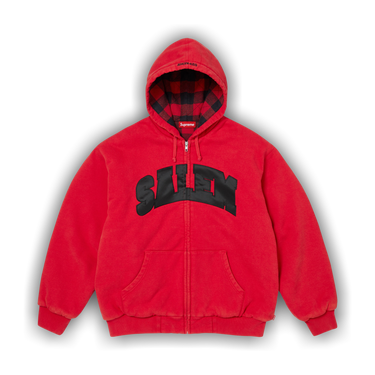 トップス Supreme x SALEM Zip Up Hooded Sweatshirt Buy Supreme x Salem Zip Up Hooded Sweatshirt 'Red' - SS26SW57 RED