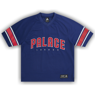 Buy Palace Satin The Park Mesh Jersey 'Navy' - P30ES219 | GOAT